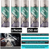 5X Rapide PTFE Lubricant Spray 250ml Spray Paint